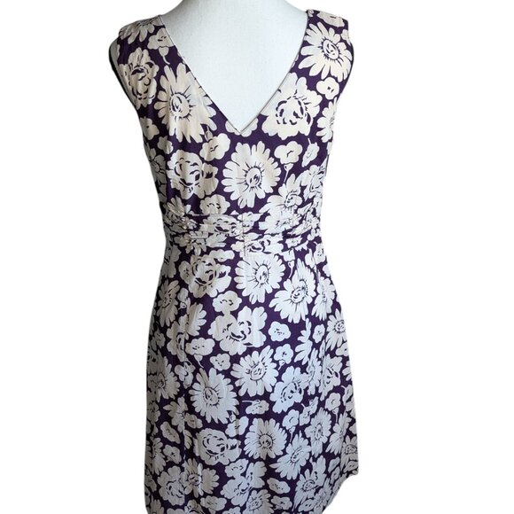 Boden Sleeveless Purple Floral V-Neck Sundress – Size 6 – EUC - Picture 3 of 6